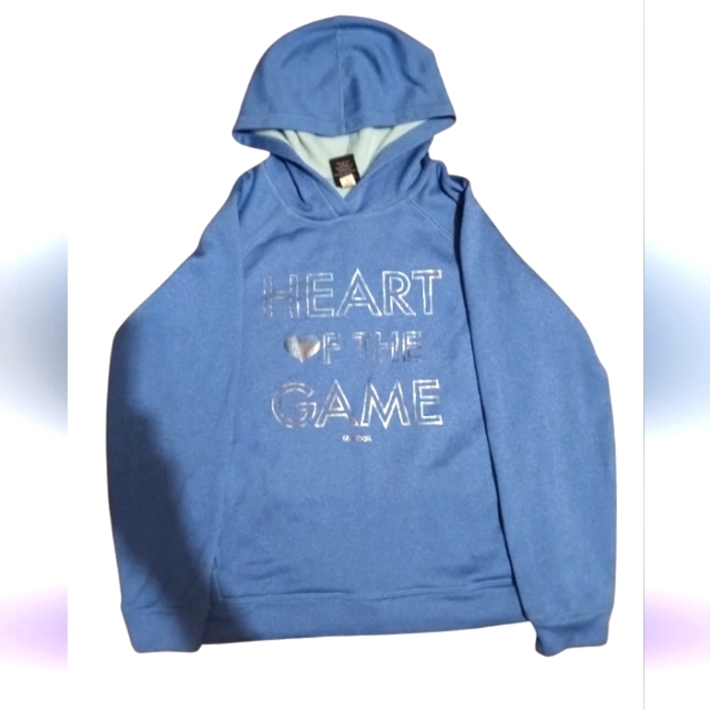 Reebok Pullover Hoodie Heart Of The Game In Holographic Foil